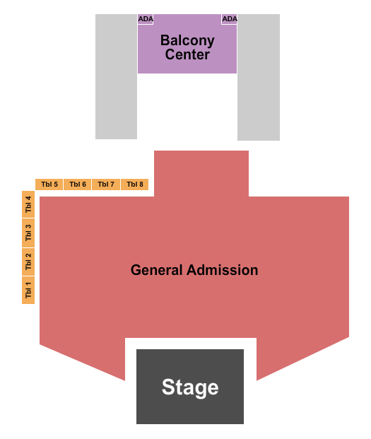The Echo Lounge and Music Hall Anycia Seating Chart